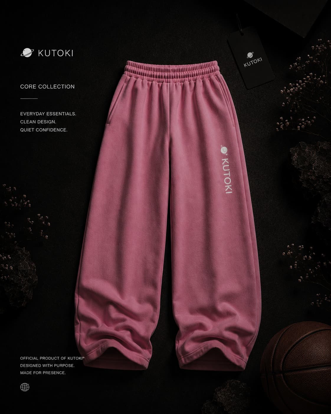 SILENT ENTRY Wide-Leg Sweatpants