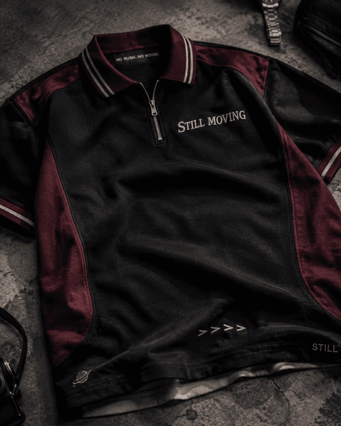 STILL MOVING Quarter-Zip Polo